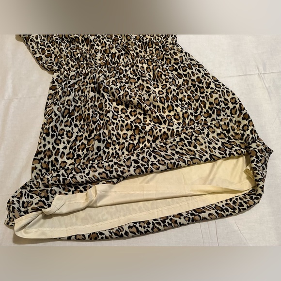‼️LAST CHANCE‼️🎉HP🎉 ✨NWOT✨DR2 Leopard Print Short Sleeve Dress w Pockets | Small - Picture 5 of 8
